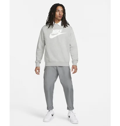 Свитшот мужской Nike Sportswear Club Fleece Graphic Crew Grey Dq4912-063
