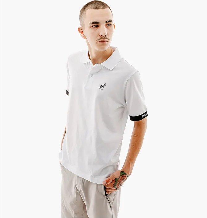 Поло мужское AUSTRALIAN Logos Polo Pique El R-Fit White LSUPO0063-002
