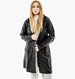 Пальто унисекс Rains Jackets Black 1206-BLACK