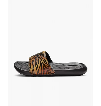 Тапочки жіночі Nike Womens Print Slides Black/Orange Cn9676-010