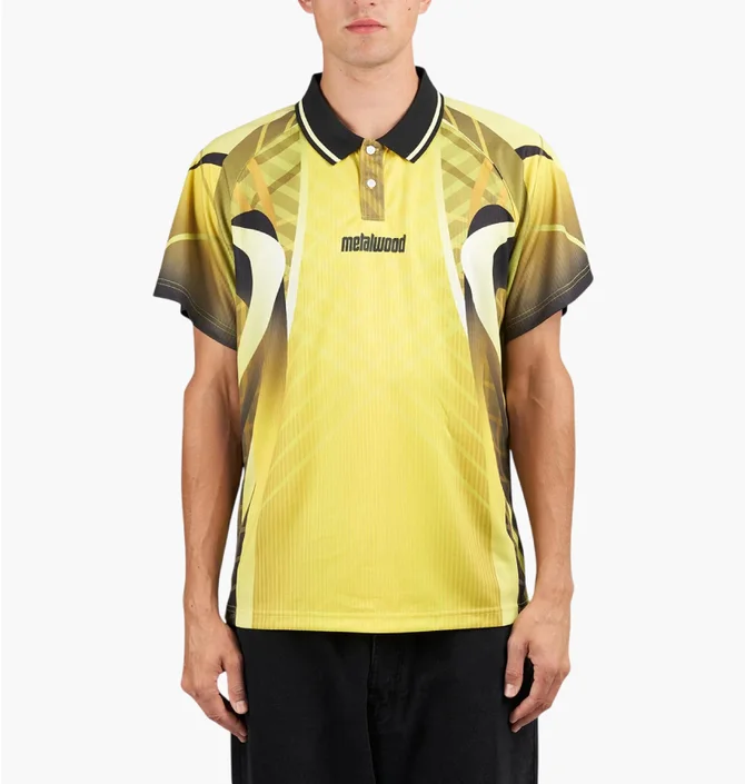 Поло мужское Metalwood Studio Turbo Polo Gold MWS24-04-05-HVS