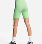 Шорты женские Nike One Df Hr Shrt Gls Green FZ4873-376