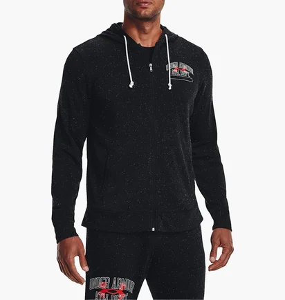 Толстовка чоловіча Under Armour Sweatshirt Rival Try Athlc Dep Hoody Black 1370355-001