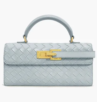 Сумка жіноча JW PEI Keyla Weave Texture Top Handle Bag Light Blue BB2025BG119211JWP