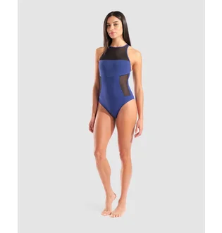 Купальник женский Arena Mesh Panels Swimsuit Swim Pro Blue 006659-700
