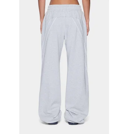 Спортивный костюм женский Ksubi College Origin Zip Hoodie & Carter Wide Trakpant Grey WSP26FL002-WSP26PA005