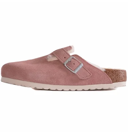 Тапочки женские Birkenstock Boston Shearling Pink 1023292