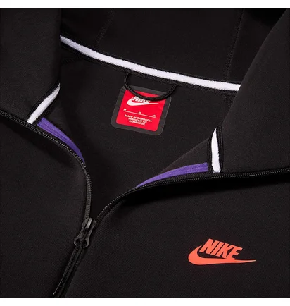 Толстовка мужская Nike Tech Fleece Black/Violet HF4432-504