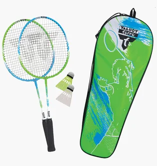 Набір для бадмінтону Dunlop Badminton 2-Player Set A2-Ttacker Junior Set Green/Blue 449410