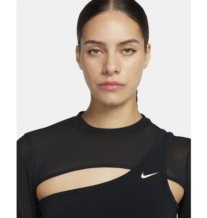 Топ жіночий Nike Pro Long-Sleeve Cropped Top Black FB5683-010