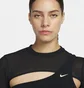 Топ жіночий Nike Pro Long-Sleeve Cropped Top Black FB5683-010