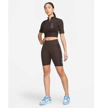 Футболка женская Nike W Nsw Top Ss Rib Su Black FJ5253-220