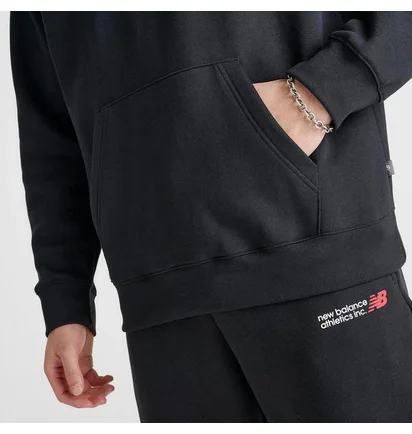 Худі чоловіче New Balance Fleece Hoodie Black MT51770