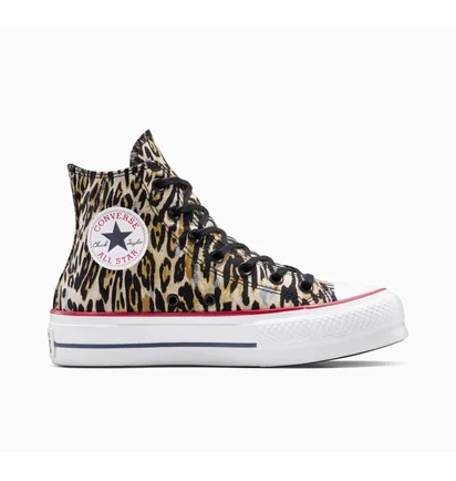Кеды унисекс Converse Chuck Taylor All Star Lift Platform Leopard Multi A15462C