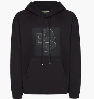 Худи мужское Hugo Boss Grn Logo Black 50476436