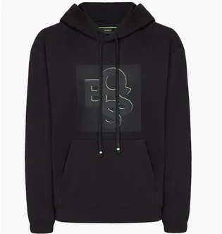 Худи мужское Hugo Boss Grn Logo Black 50476436