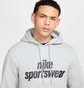 Худи мужское Nike Club Fleece Grey HJ2159-063