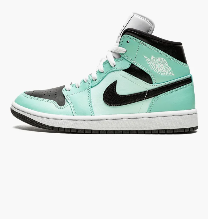 Кроссовки женские Air Jordan Wmns 1 Mid Turquoise BQ6472-300
