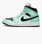 Кроссовки женские Air Jordan Wmns 1 Mid Turquoise BQ6472-300