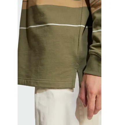 Лонгслив мужской Adidas Striped Olive JD5392