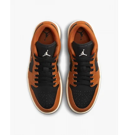Кроссовки женские Air Jordan 1 Low Se Orange/Black Dv1299-800