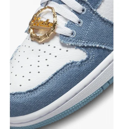 Кроссовки женские Air Jordan 1 High Og Denim Light Blue/White DM9036-104