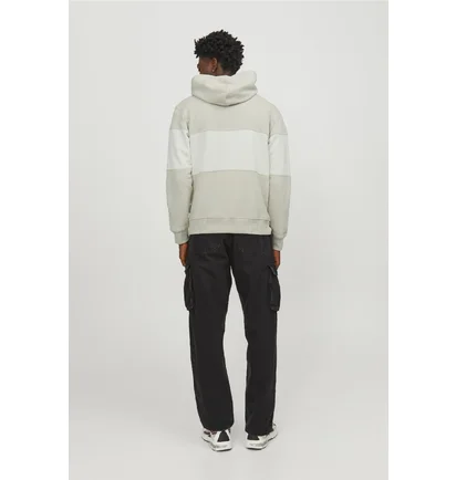 Худи мужское Jack & Jones Jorlakewood Bf Ln Beige 12246802-MOONBEAM
