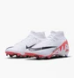 Бутсы унисекс Nike Mercurial Superfly 9 Academy Multi-Ground Soccer Cleats White/Orange DJ5625-600
