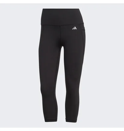 Леггинсы женские Adidas Optime Stash Pocket High-Waisted 3/4 Leggings Black Hs9932