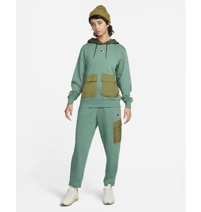 Худи женское Nike Hoodie Oversize Fleece Green FB2190-361