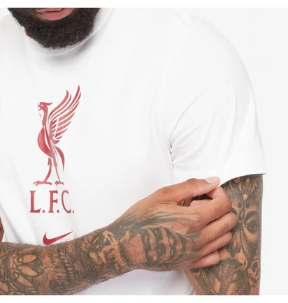 Футболка чоловіча Nike Liverpool 22/23 Crest Ss Tee White DM3482-100
