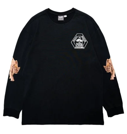 Лонгслив мужской Puma Rhuigi Long Sleeve Tee Black 589067-01