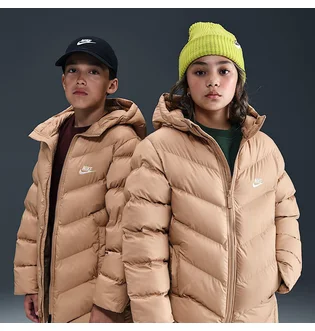 Куртка детская Nike K Nsw Tf Adp Puffer Mid Thigh Beige HJ2722-200