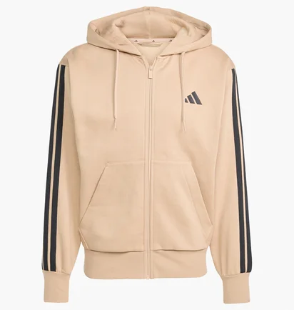 Толстовка мужская Adidas Essentials 3-Stripes Fleece Beige JX0745
