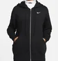 Толстовка женская Nike Nsw Phoenix Oversized Fleece Full-Zip Hoodie Black Dq5758-010