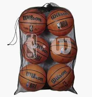 Сітка для м'ячів Wilson Nba 6 Ball Mesh Carry Bag Black WTBA70030