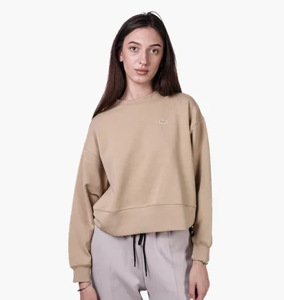 Свитшот женский Lacoste Oversize Fit Beige SF561402S