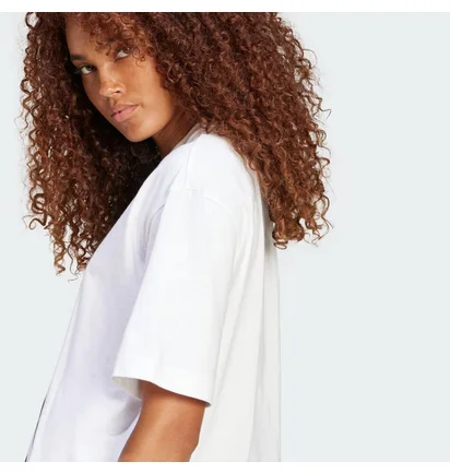 Футболка жіноча Adidas Essentials Big Logo Boyfriend Tee White JG8737