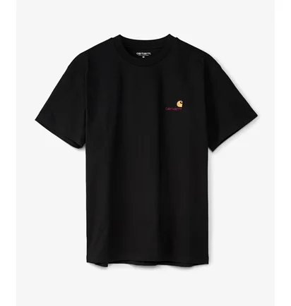 Футболка чоловіча Carhartt American Script T-Shirt Black I029956-89XX