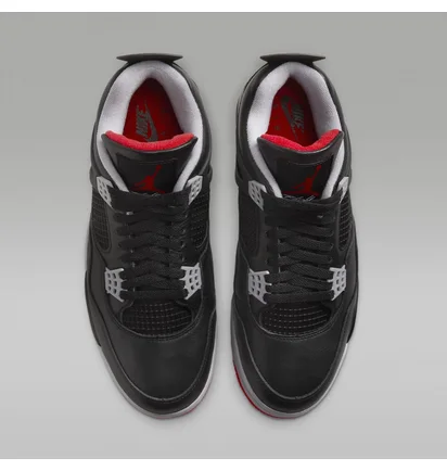 Кросівки чоловічі Air Jordan 4 Retro Bred Reimagined Black FV5029-006