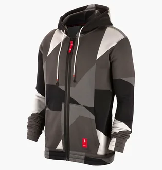 Толстовка мужская Nike Kyrie Irving Full Zip Hoodie Grey Bv9285-010