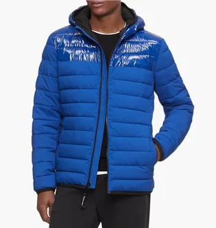 Куртка мужская Calvin Klein Packable Lightweight Full Zip Blue CMC55785