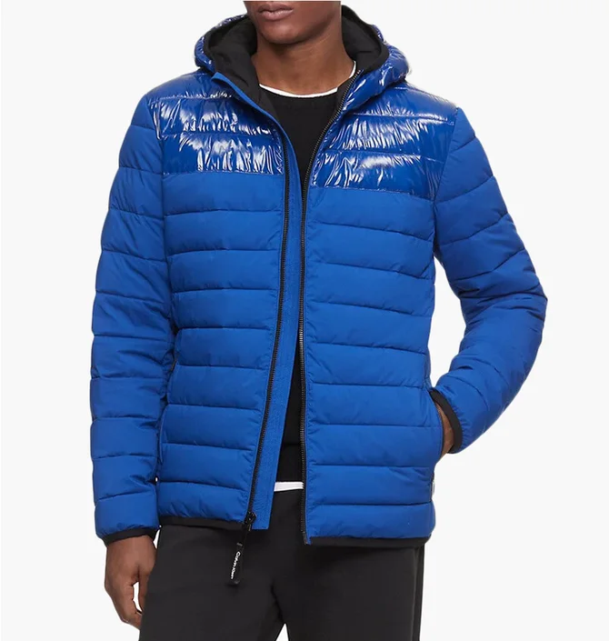 Куртка мужская Calvin Klein Packable Lightweight Full Zip Blue CMC55785