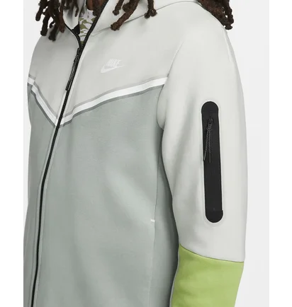 Толстовка чоловіча Nike Nsw Tech Fleece Grey/White Cu4489-034