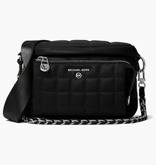 Сумка жіноча Michael Kors Slater Medium Quilted Leather Sling Pack Black 30R3S04M6I-BLACK-57432