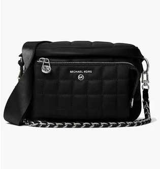 Сумка женская Michael Kors Slater Medium Quilted Leather Sling Pack Black 30R3S04M6I-BLACK-57432
