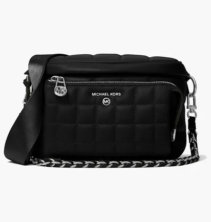 Сумка жіноча Michael Kors Slater Medium Quilted Leather Sling Pack Black 30R3S04M6I-BLACK-57432