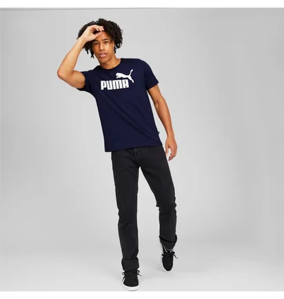 Футболка мужская Puma Essentials Logo Tee Blue 586449-06