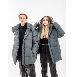 Парка унісекс Rains Jackets Grey 1524-SLATE