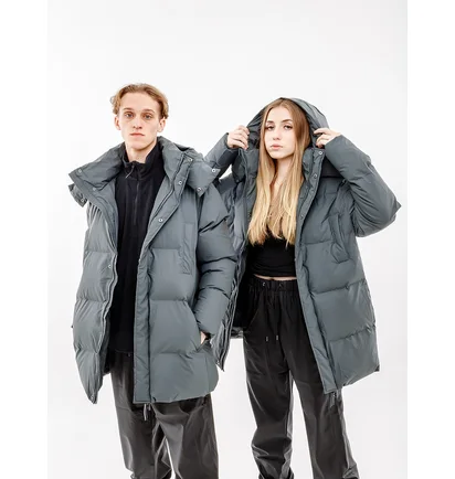 Парка унісекс Rains Jackets Grey 1524-SLATE